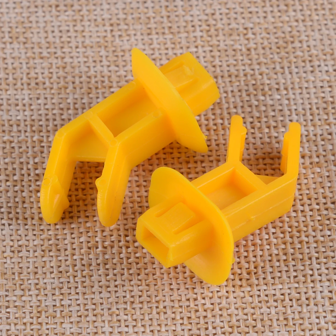 CITALL 2pcs Yellow Plastic Hood Support Prop Rod Clips Fit For Ford Focus C-Max Escape AM5Z-16828-A 2013 2014 2015 2016 2017