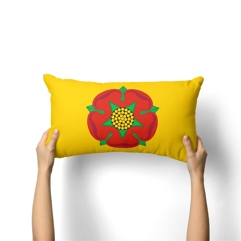 Gaslight Gatekeep GirlbossKiss Lancashire Day England Rectangular Throw Pillow Covers Cushion Cases Pillowcases