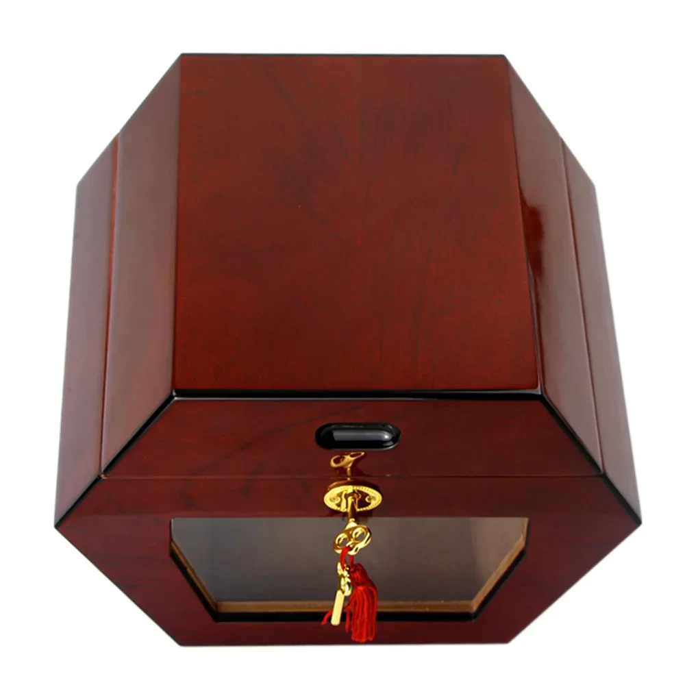 Hexagonal Cigar Moisture Box, Hexagonal Cigar Case, Humidor Display Cabinet, High-End, Vintage