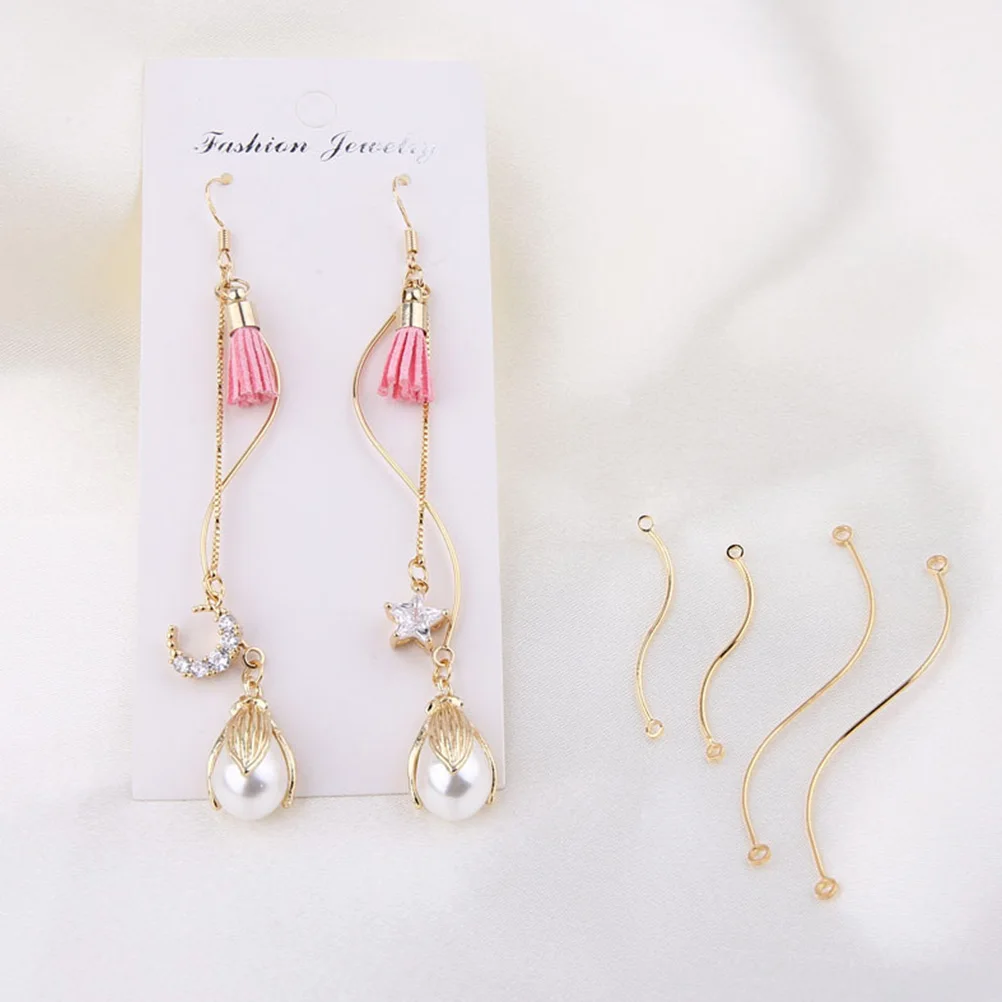 

10 Pcs Earring Accessories Jewelry Making Pendants Materials S-shape Decors DIY Supplies Necklace Decorations
