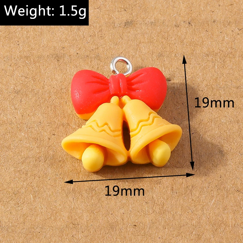 10 Stück Cartoon-Weihnachtsanhänger Schneemann Weihnachtsmann Hirsch Anhänger für die Herstellung von Ohrringen Halsketten DIY Weihnachtsgeschenk Schmuckzubehör – Detail 7