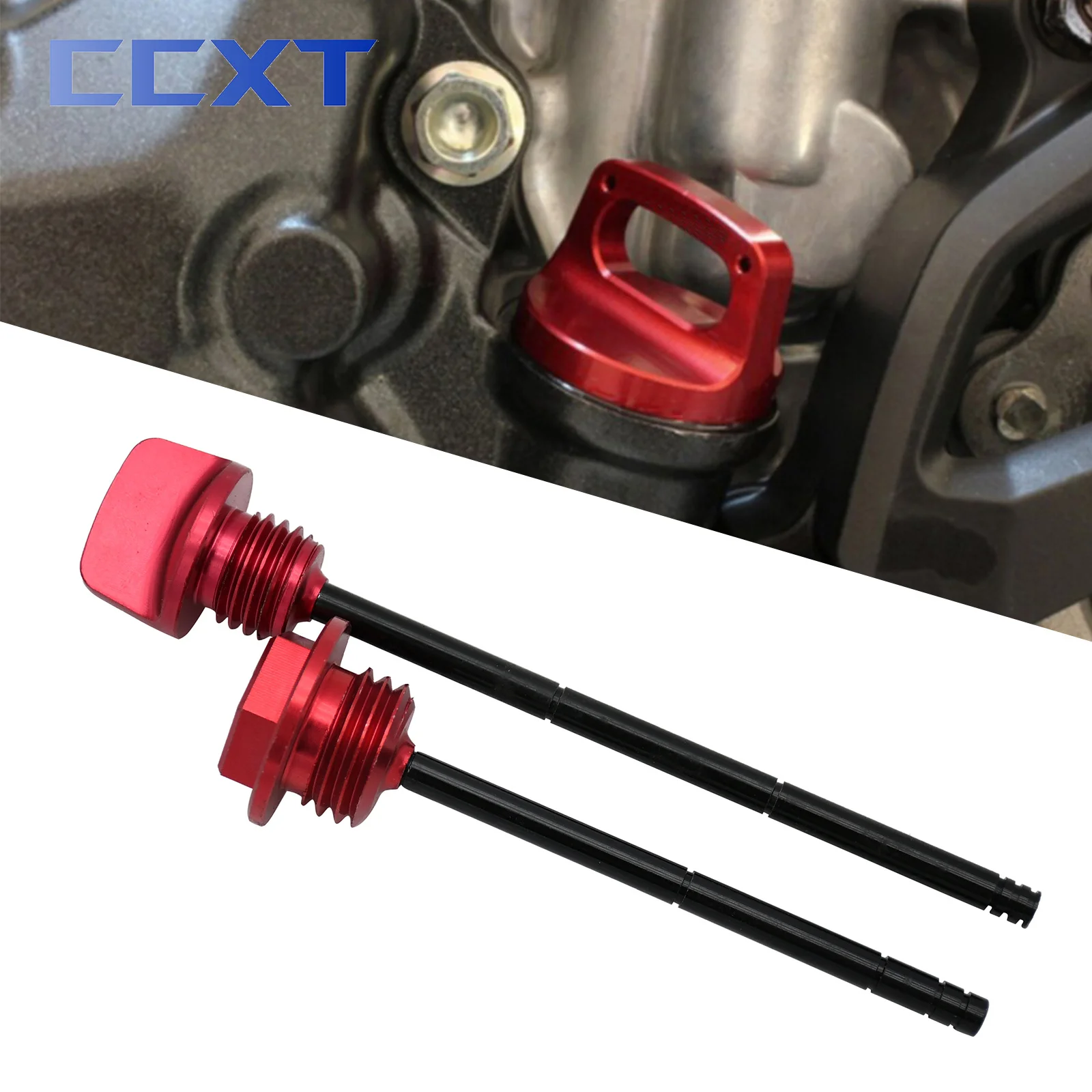 Motocross CNC Aluminum Ngine Oil Tank Dipstick Level Lndicator For HONDA CRF250R CRF250X CRF450X CRF 250R 250X 450X 2004-2017