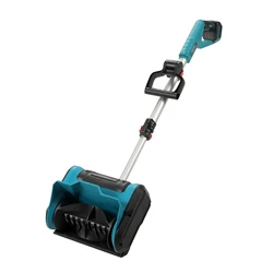 Electric Snow Shovel 18V Battery Powered Brushless Snow Thrower Rechargeable Snow Blower with Retractable Rod Auxiliary Handle
