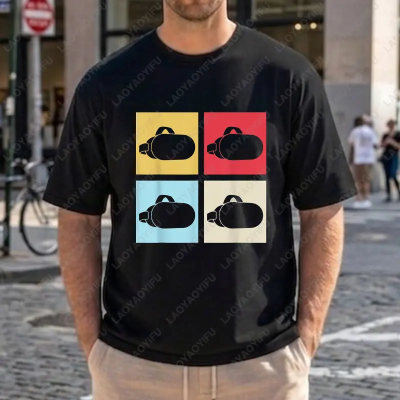 Retro VR Headset Graphic T Shirt 