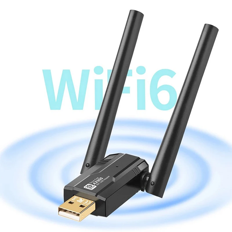 900mbps usb wifi 6 adaptador wifi 5dbi antena de alto ganho banda dupla 2.4/5ghz wlan transmissor receptor para computador portátil tablet