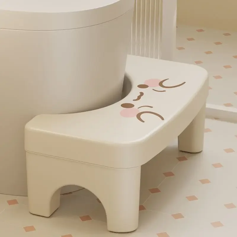 

QWEEK 1 PCS Toilet Squat Stool Removable Non-slip Toilet Seat Stool Portable Squat Stool Home Bathroom Accessories Footrest