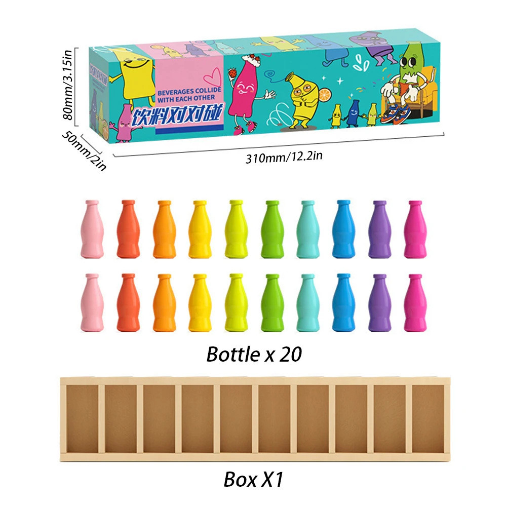 Gioco di sfide per abbinamento bottiglie Gioco di interazione di gruppo divertente per feste