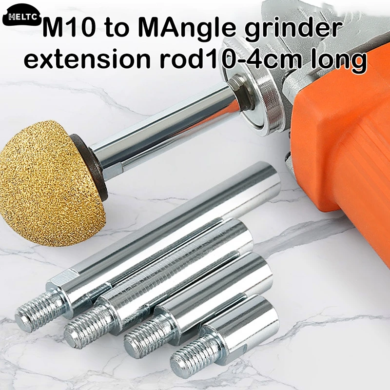 40/60/80MM Thread Adapter Shaft Polishing Pad Grinding Connection Rod Polisher Accessories M10 Angle Grinder Extension Rod