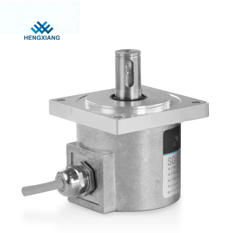 SC65F Flange Motor Incremental Solid Encoder 15mm with Keyway IP65 Protection DC5V-30V 23040PPR Heavy Duty Servo Motor Encoder