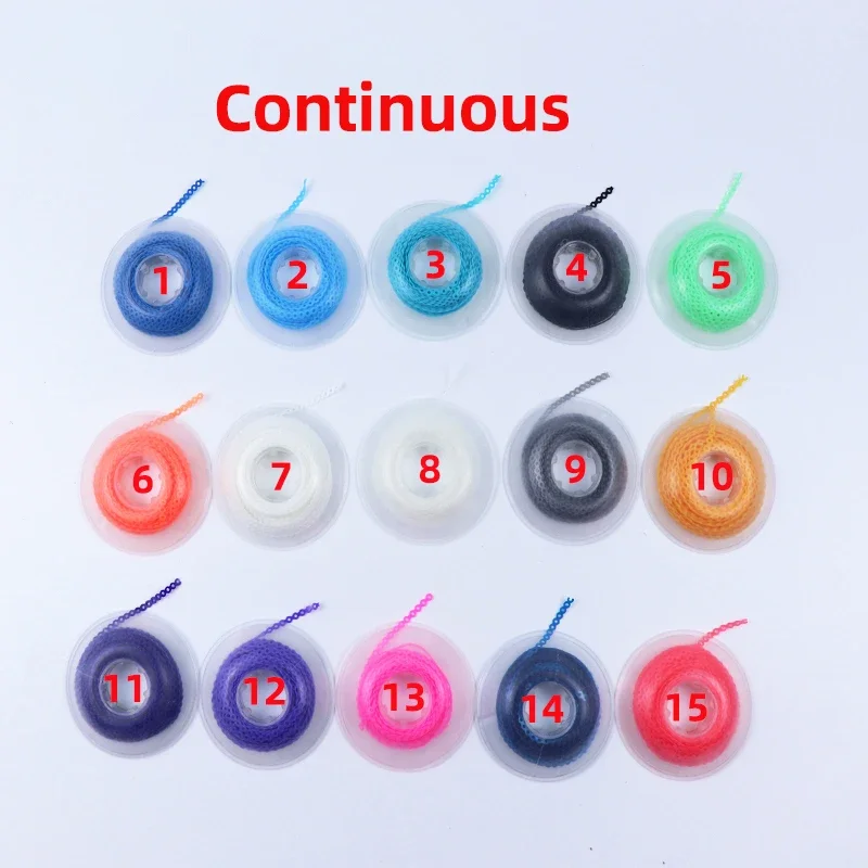1 Roll Dental Different Color Orthodontic Elastic Power Chain For Continuous Type