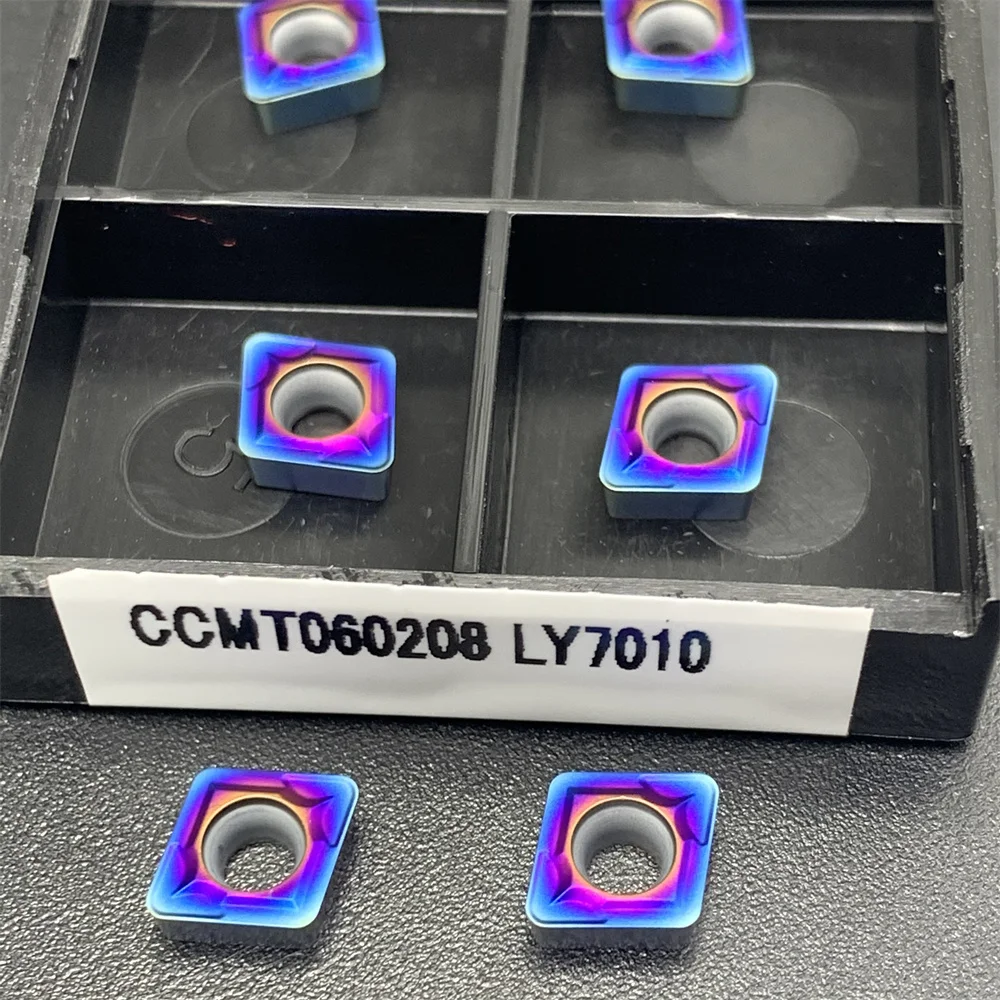 High quality CCMT060204 LY7010 CCMT060208 LY7010 internal turning tool, nano blue cemented carbide cutting tool