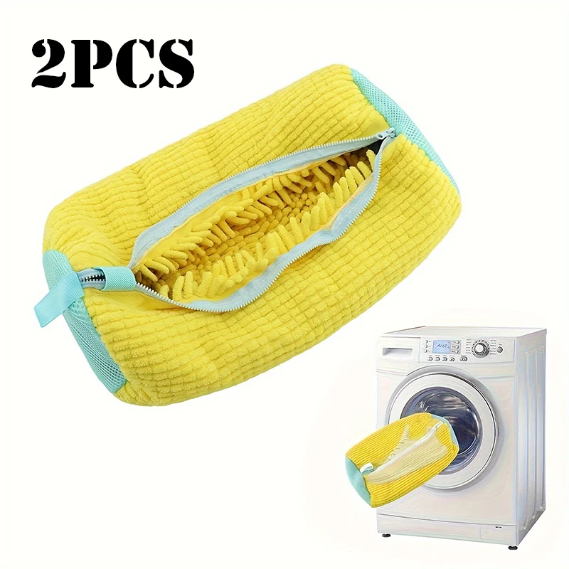 

1/2pcs Reusable Shoe Cleaning Laundry Bag Convenient Shoes Wash Bag for Sneaker Washing Durable Portable and Easy to Use