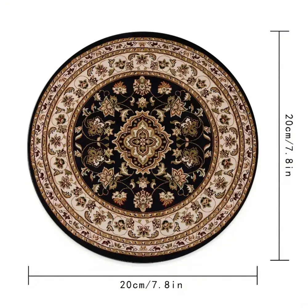 New Persia Mouse Pad Round Non-Slip Rubber Computer Desk Mat Accessories Office Mouse Mat Playmat Rug Desk Pad