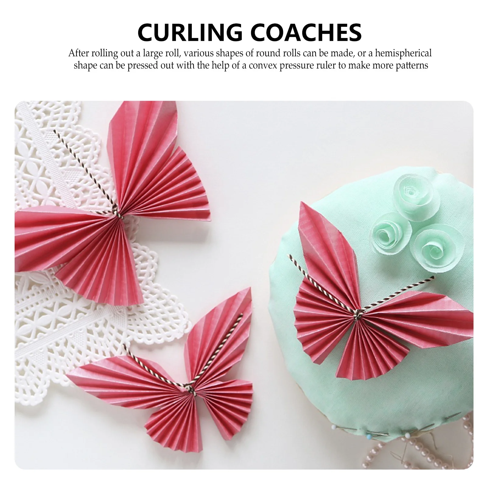 5 قطع من أدوات تجعيد الورق، تصميم مريح، جهاز لف الورق سهل الاستخدام، مستلزمات صناعة البطاقات اليدوية