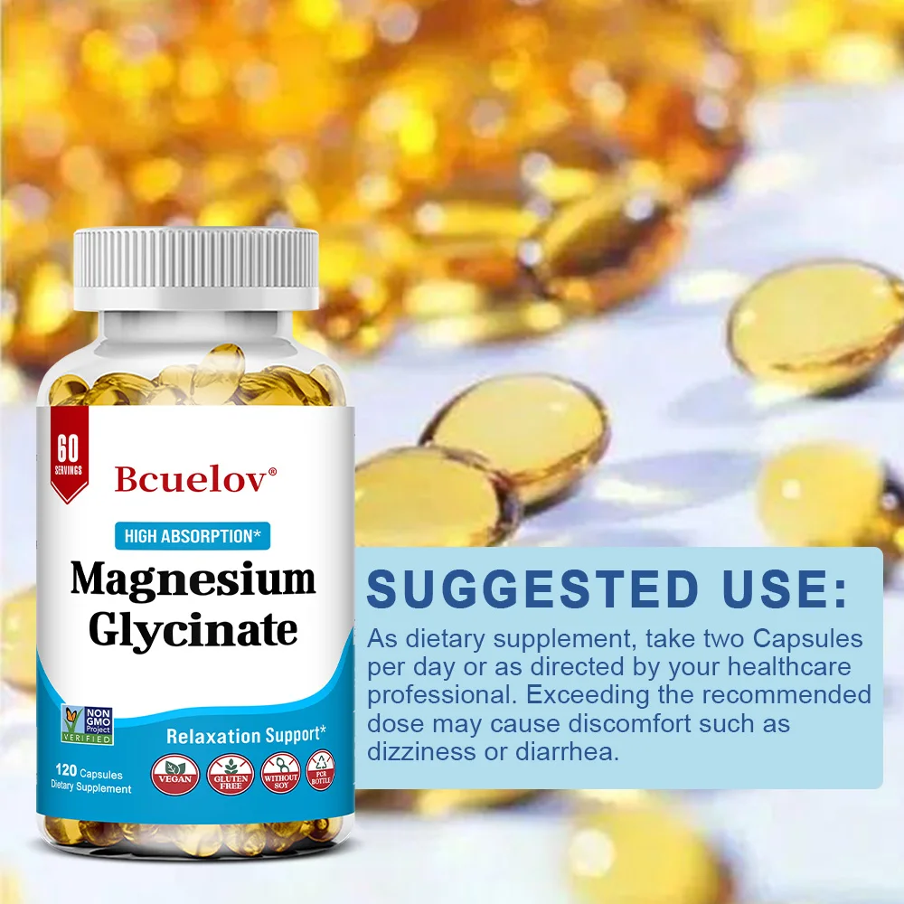 يساعد المغنيسيوم الجليسينات على النوم والهدوء واسترخاء العضلات ودعم وظيفة القلب والعظام والعصبية في الرجال والنساء #6