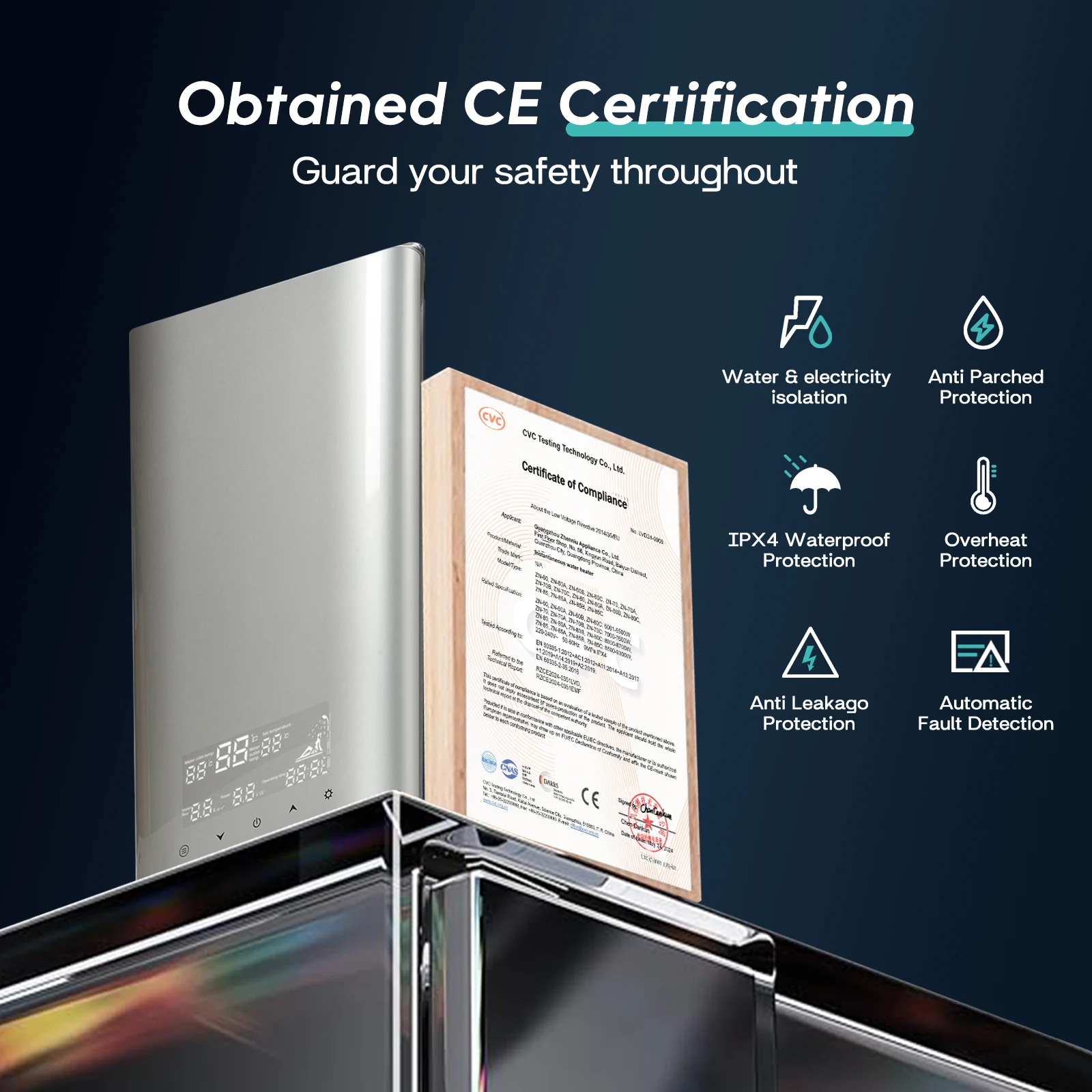 Voice Control Instant Water Heater Real Water Flow and Power Test Fast Hot Water in 3–5 Seconds