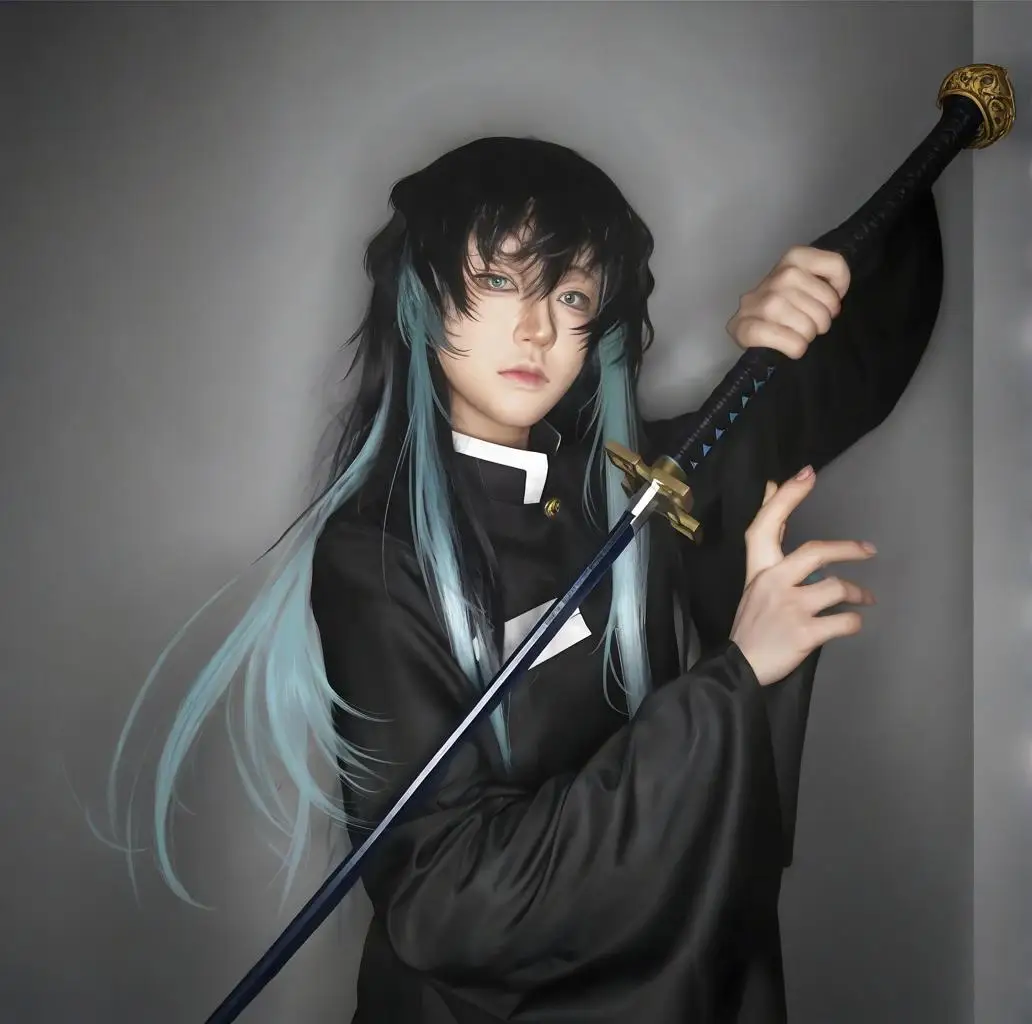 Anime Kimetsu No Yaiba Tokitou Muichirou Cosplay Kostuums Kisatsutai Uniform Pruik Halloween Kostuum Volwassen Kids