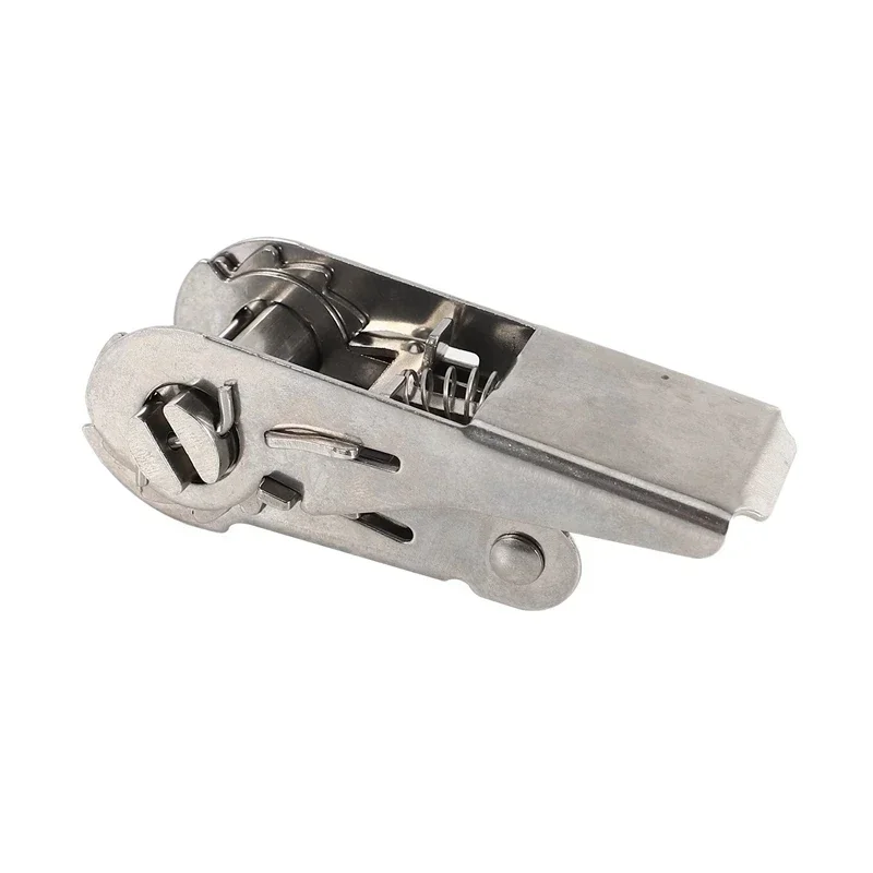 1pc 38X25mm Stainless Steel Rope Ratchet Buckle Tool Parts Tight Rope Tool