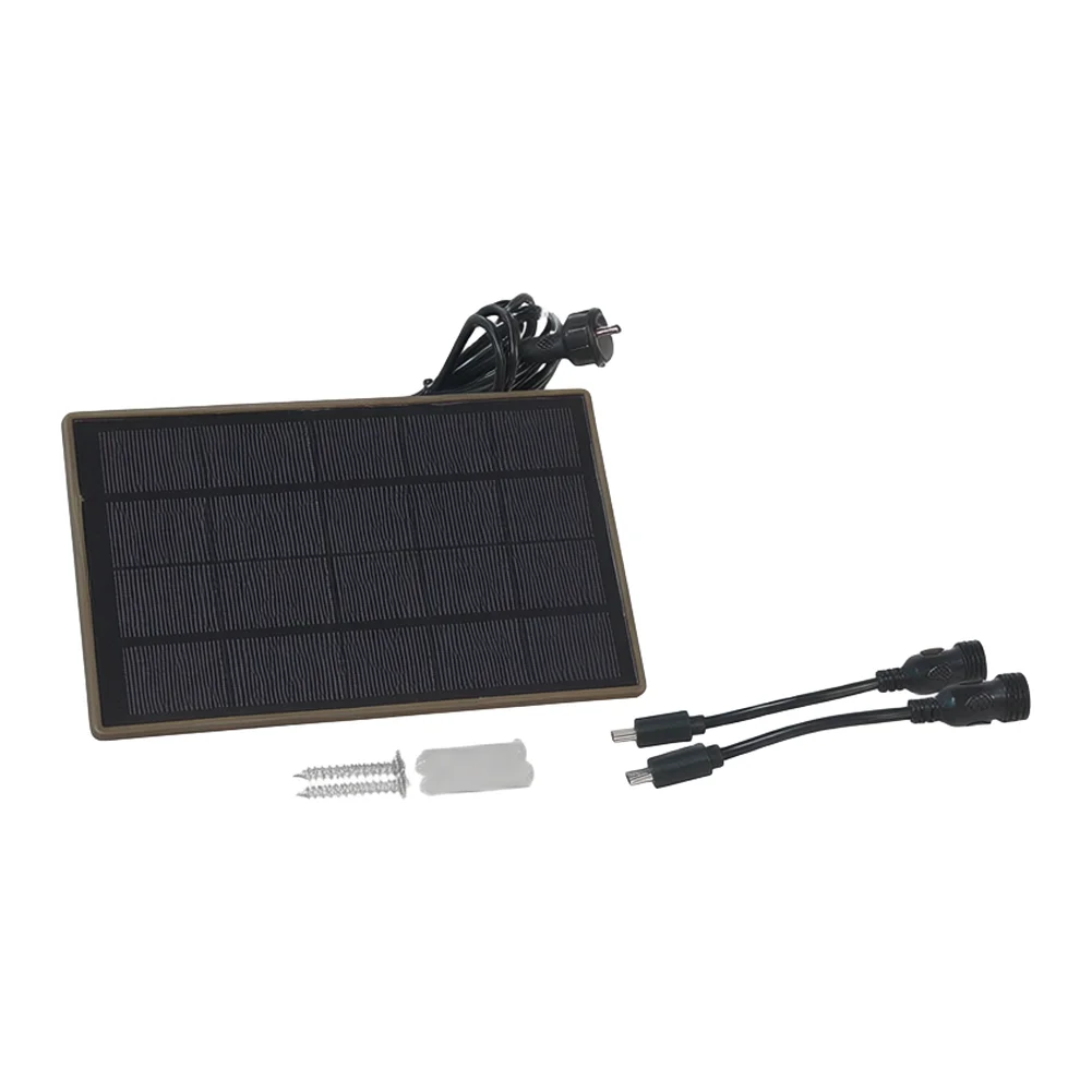 Solar-Charging Panel FOR Battery Accessories FOR 3w Solar-Panel For Security Camera With 6000mAh FOR Battery Dual Output Kit