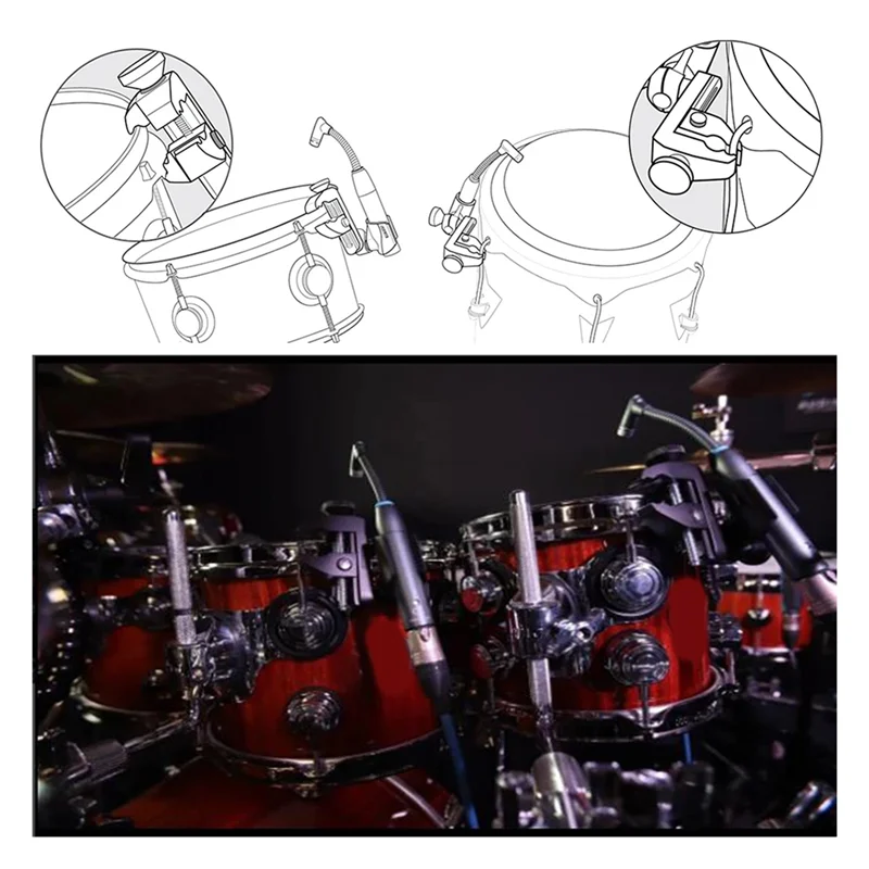 

ABVE-Condenser Microphone BETA98AMP Beta 98Amp Cardioid Condenser For Toms Snare Drum