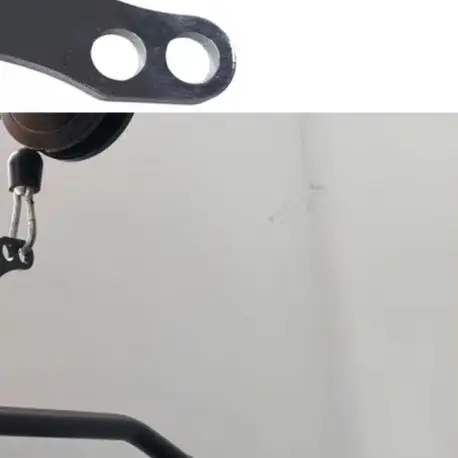 Double Handle To Single Connection Adapter Plate 19x6.5cm Steel For Gym Pulley System Cable Machine Fitness Strength Training