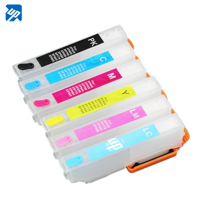 ICBK80l IC80 Empty Refillable Ink Cartridge For Epson EP-707A EP-977A3 EP-807AB  EP-807AR EP-907F EP-777A EP-808 EP-708A EP-808 - AliExpress