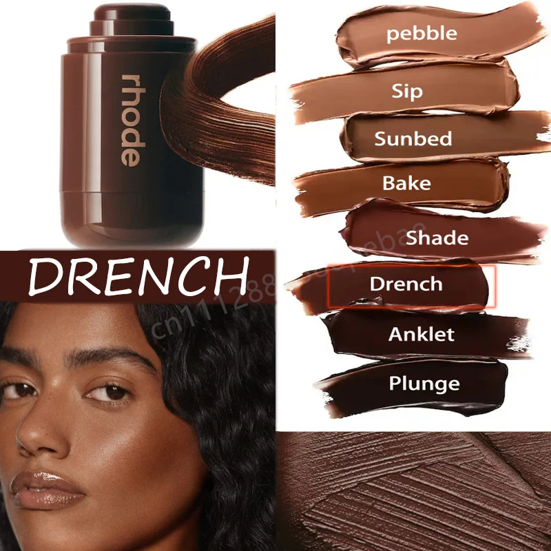 Rhodeskin Contour Stick Waterdichte Bronzer Natuurlijke Finish Neus & Kaaklijn Contouring Zakformaat Cadeau voor Vrouwen Dagelijkse en Feestmake-up