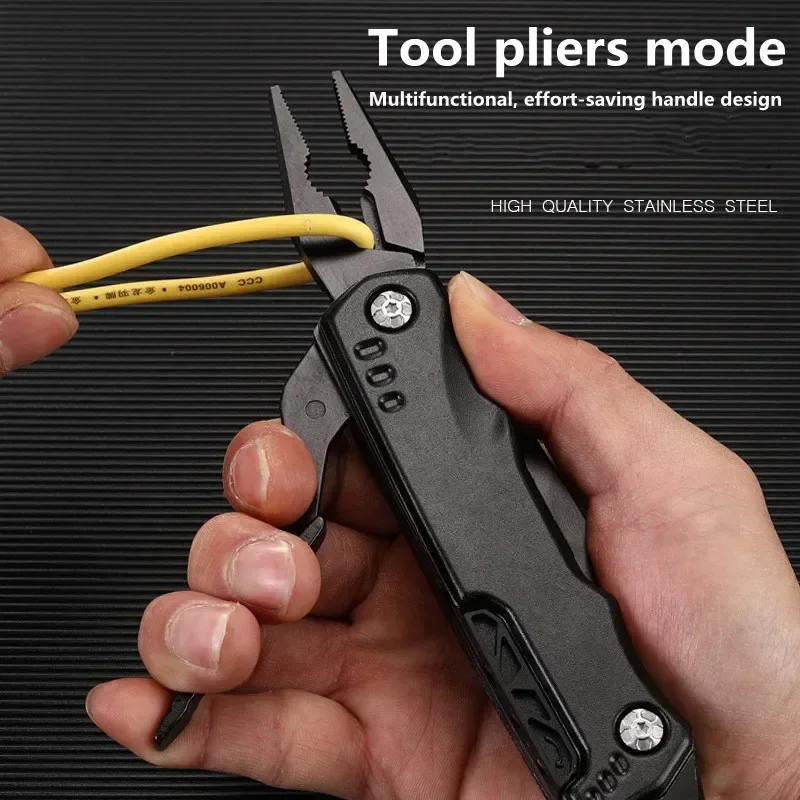 Multifunctional Pliers Multitool Claw Hammer Stainless Steel Tool Outdoor Survival Wire Cutter Camping Knife Wrench Hand Tools