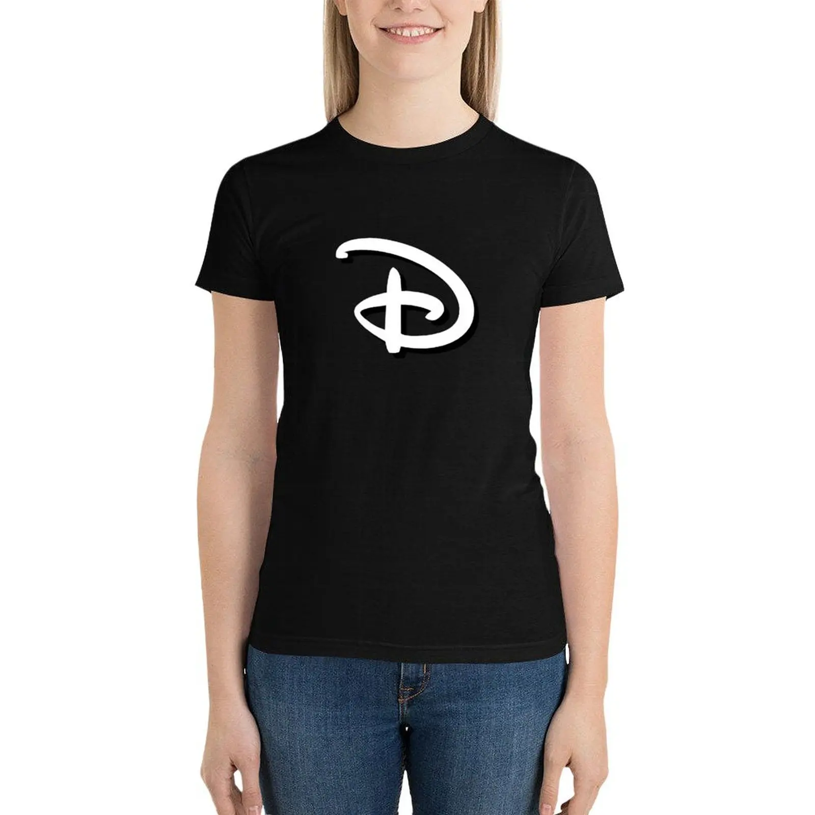 

D Daniel letter T-Shirt animal print shirt for girls lady clothes Blouse aesthetic clothes t shirt dress Women