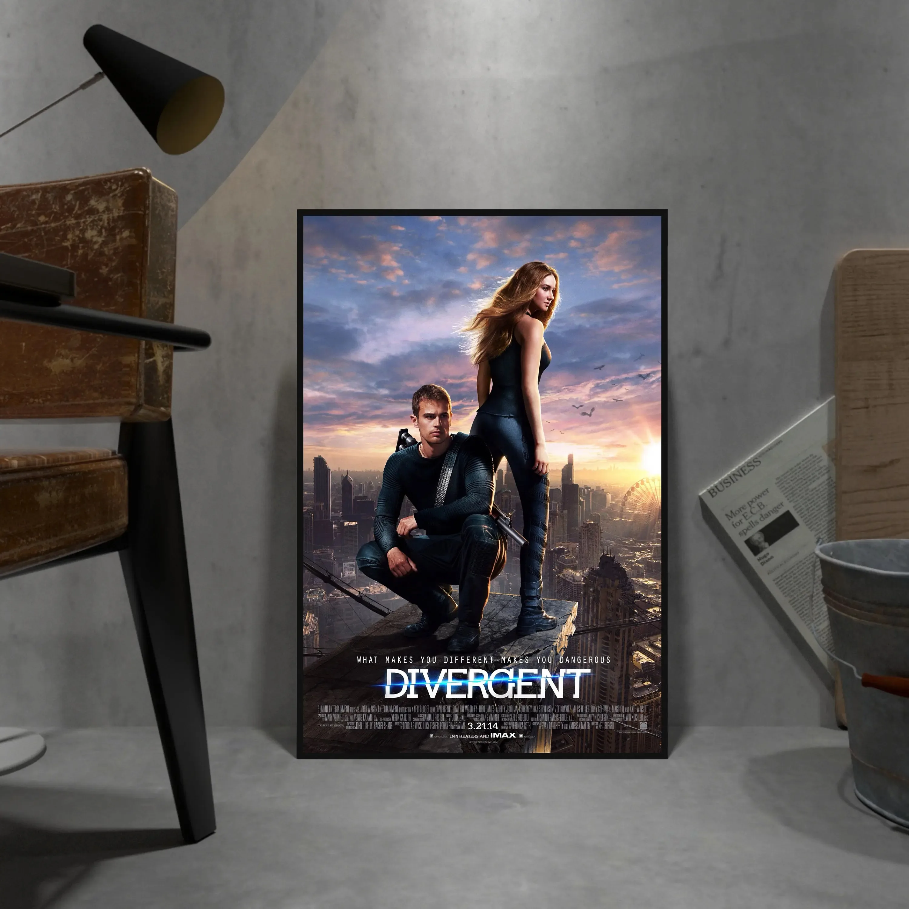 European and American Classics Movies Divergent Canvas Painting Print Posters For Room Living Art Home Wall Decor Pictures Gifts