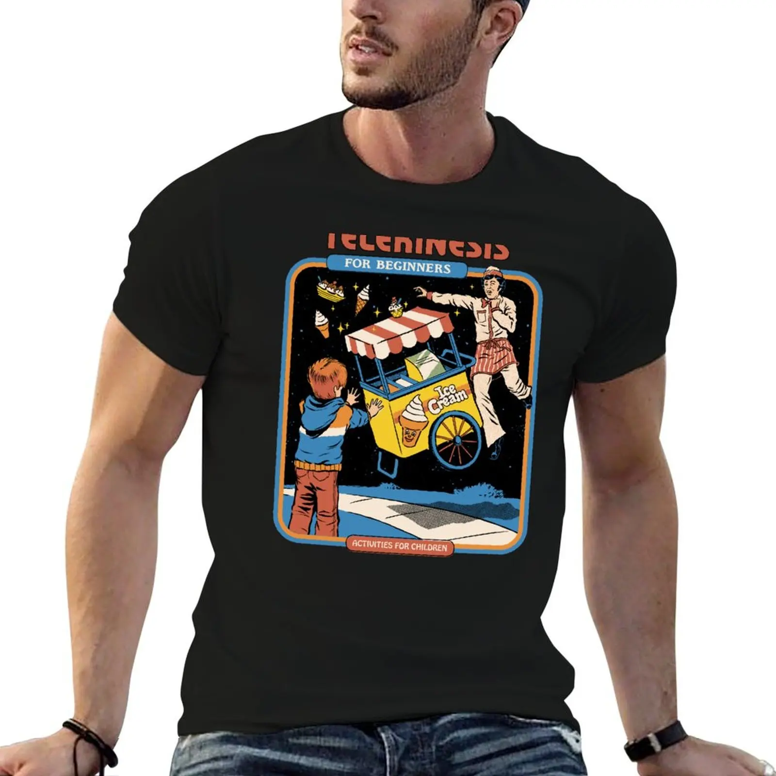 Telekinesis For Beginners T-Shirt Utility Work Short Sleeve Top