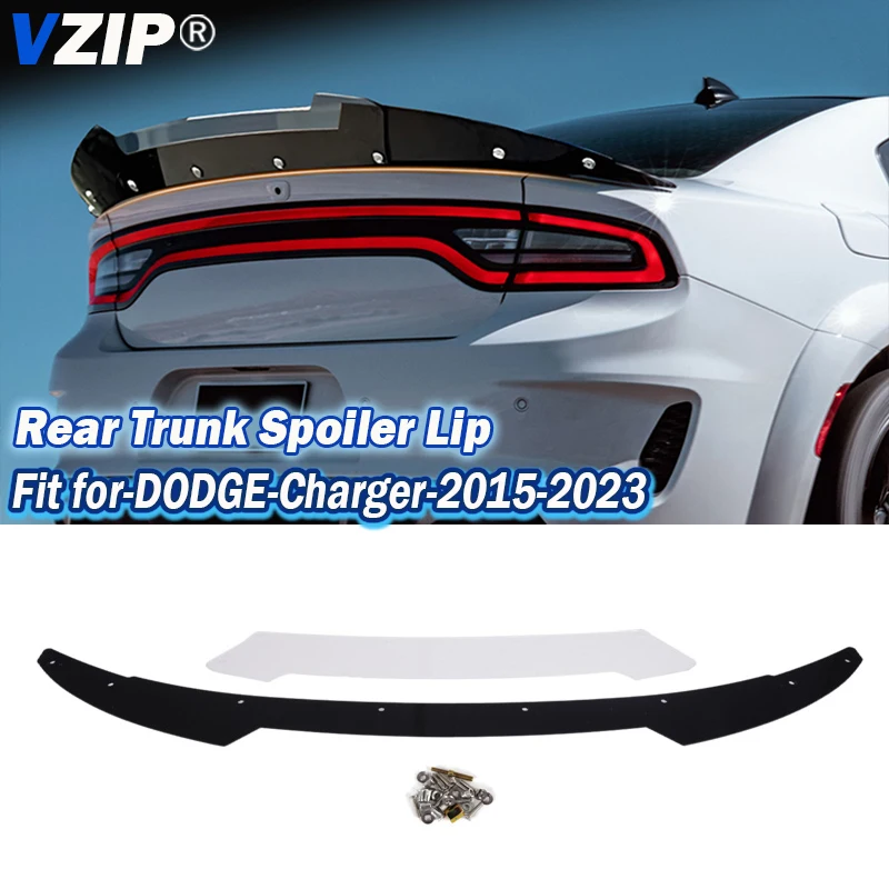 Задний спойлер VZIP для Dodge Charger SRT ScatPack Hellcat 2015-2023, заднее крыло, внешние аксессуары, замена штатного спойлера.