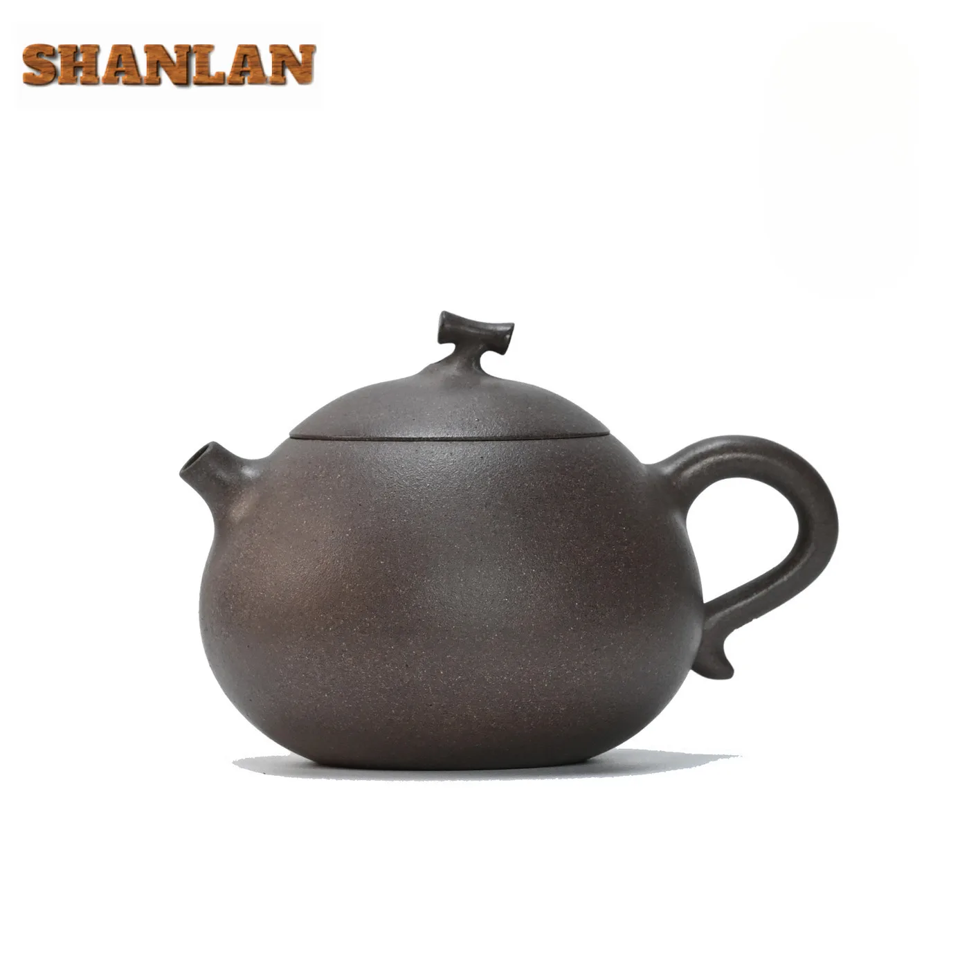 

230 мл креативные чайники из фиолетовой глины Исин, горшок для баклажанов ручной работы, чайник из сырой руды, зеленая, серая грязь, китайский чайный сервиз Zisha, чайная посуда, подарок