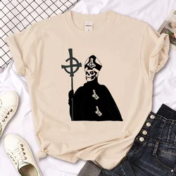 Ghost Band tshirt women designer streetwear Japanese Tee girl funny y2k clothing