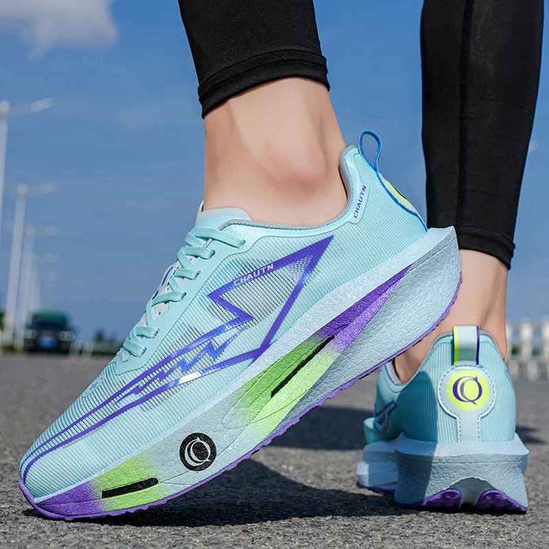 

Кроссовки для бега с карбоновой пластиной, специализированные для марафона, мужские и женские, дышащие, легкие, удобные, спортивные, нескользящие.