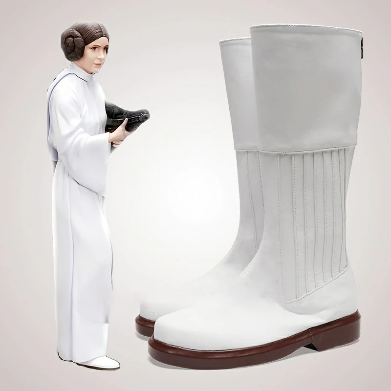 

Leia Cosplay Shoes Organa Solo Anime Halloweens Christmas Carnival Party Accessories For Girls Women