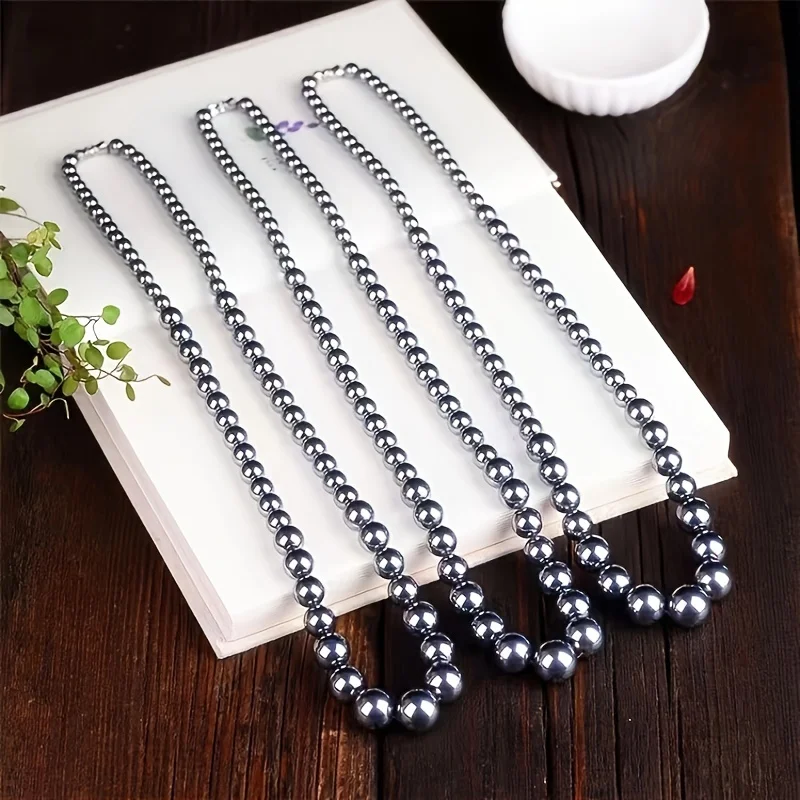 قلادة من الحجر الطبيعي من تيراهيرتز، لتخفيف تعب الرقبة، هدية #6