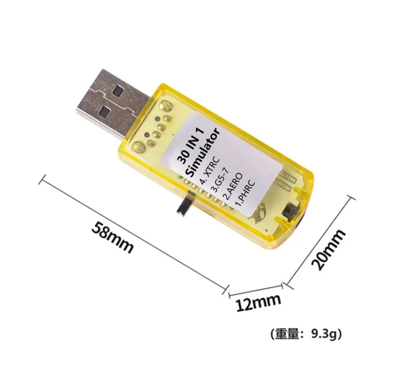 30In1 G7 RC USB Gold Simulatore di volo con cavo Phoenix 5.0 per RC XTR Aerofly VRC FPV Racing Drone Quadcopter aereo