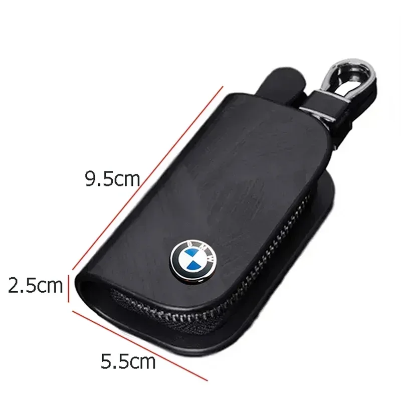 Leather Car Key Bag Keychain Case Storage Cover for BMW E39 E90 E91 E53 E60 E46 E63 F35 F34 F20 F82 G28 G30 G20 G60 Accessories