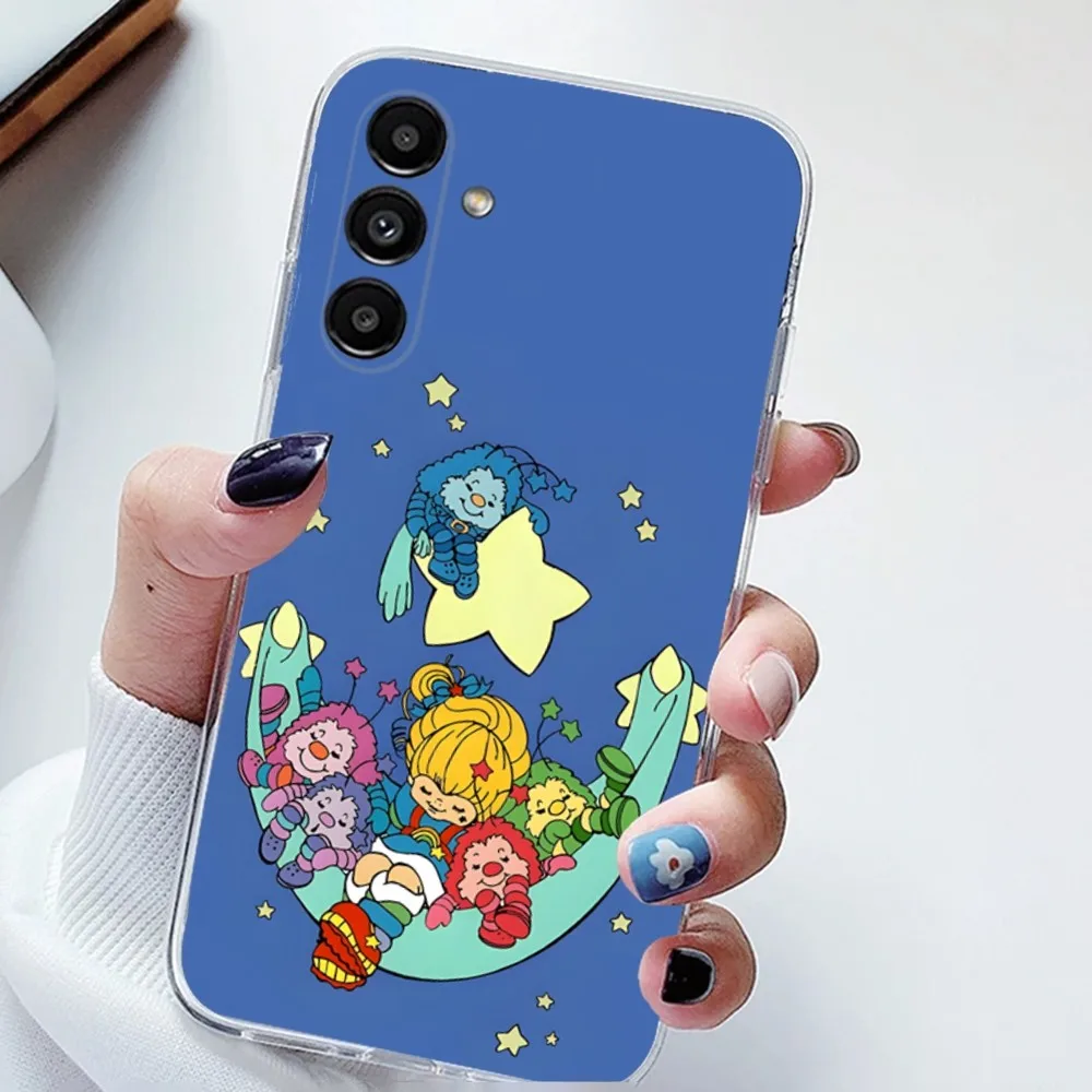 Cute Rainbow Brite Phone Case For Samsung Galaxy A71,70,52,51,40,31,A50,30S,21S,Note20ultra Transparent Cover