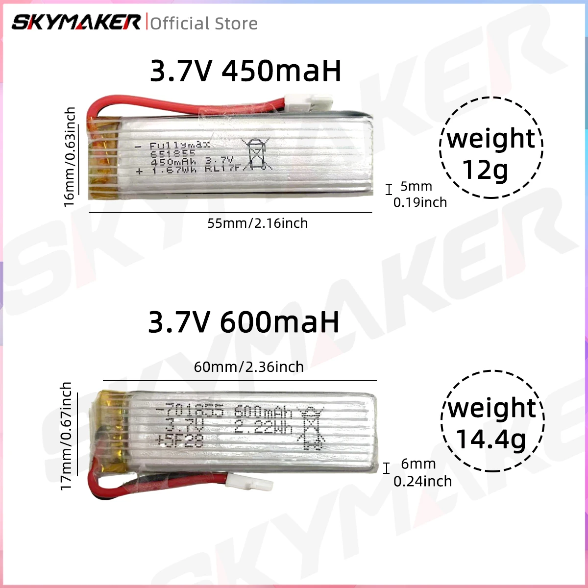 Wltoys K110S بطارية ليبو 3.7 فولت 450 مللي أمبير 600 مللي أمبير بطارية RC مع قابس MX2.0 لأجزاء طائرات الهليكوبتر RC K100