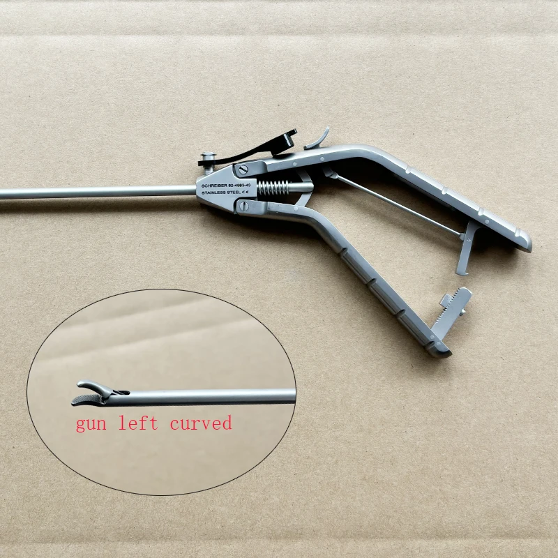 Reusable Surgical Laparoscopic Medical Needle Holder Titanium Alloy Material With Teeth Self-righting