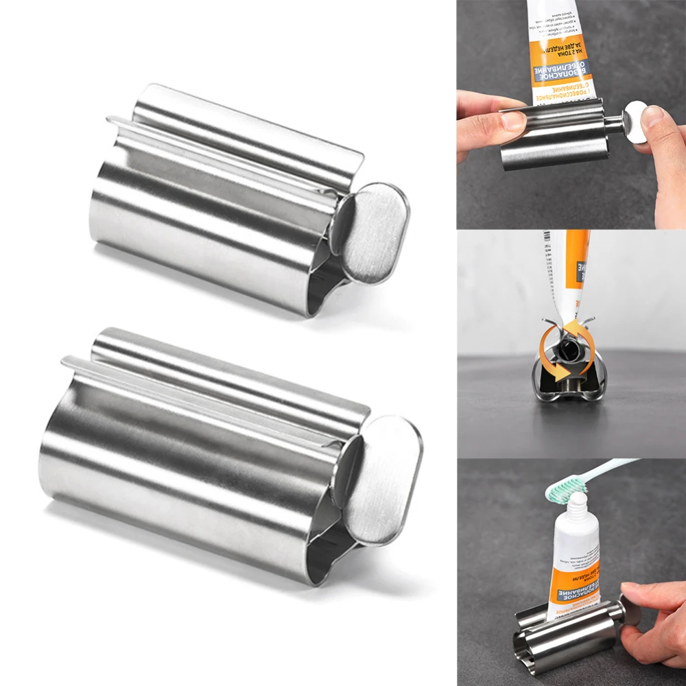 

1 pcs Toothpaste Squeezer Tube Cosmetics Presser Tooth Paste Holder Facial Cleanser Rolling Squeezing Dispenser Bathroom Tool