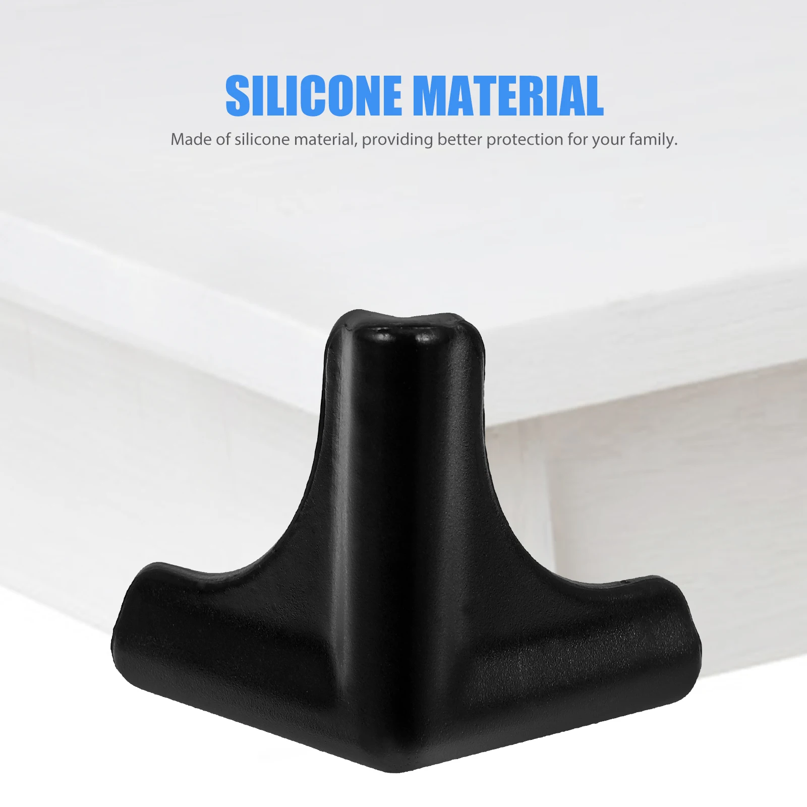 

4 Pcs Anti Collision Corner Table Protector Kids Safety Silicone Furniture Pad for Home Office School Bed