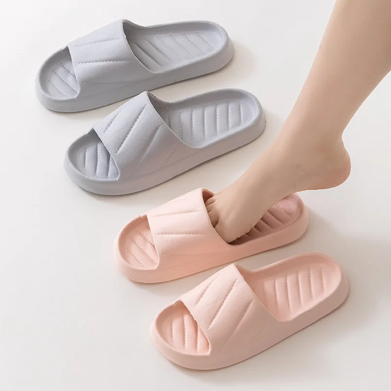 

Custom.Qida Shun New Summer Slippers Men and Women Indoor Foam Lightweight Couple Home Slippers