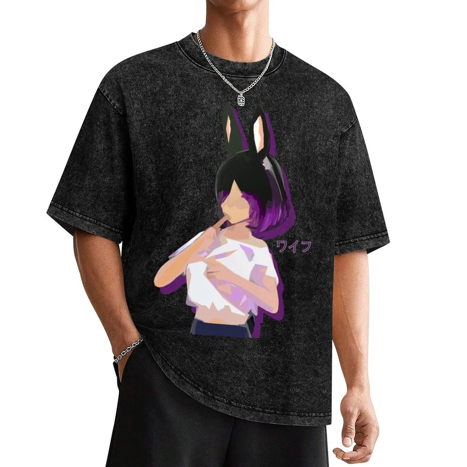 

Lorina Waifu T-Shirt cute clothes plain customs Men's cotton t-shirt