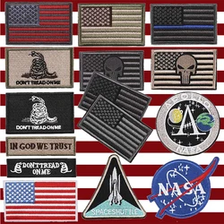 Embroidered American Flag Patches, Badge Stickers for Adults Clothing, Iron On Patch, DIY Appliques, Clothes Hats Patches