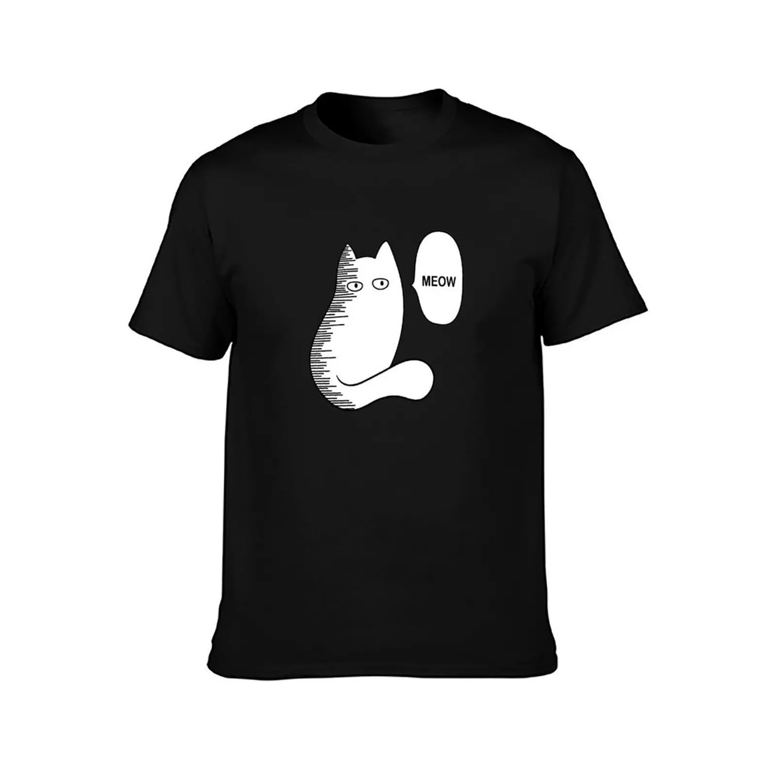 Cat meow funny Saitama meme T-Shirt Holiday Vacation Tee Shirt T-Shirt