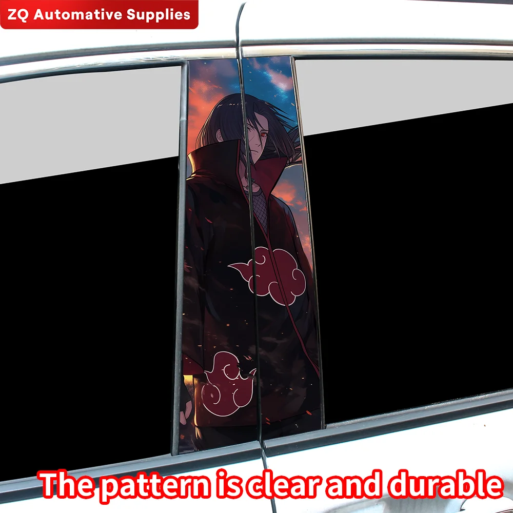 Itachi Uchiha Car Stickers Funny Auto B Pillar Waterproof Decoration DIY Cover Car Doors Pillar Sunscreen Decals Accessories