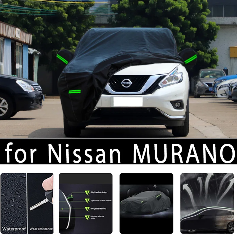 

Наружная защита для NISSAN MURANO, полноразмерные автомобильные Чехлы, снежный чехол, Солнцезащитный водонепроницаемый пыленепроницаемый внешний автомобильный аксессуар